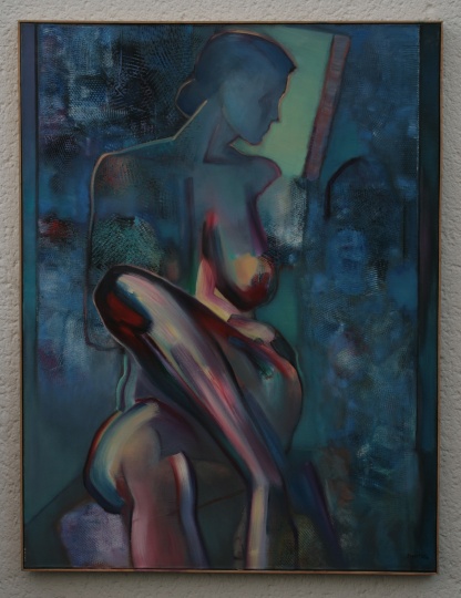 a046Sitzende Frau am Fenster 1988